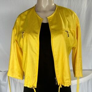 Cache Yellow Bomber Jacket for Women